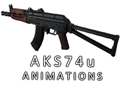 Оружие AKS74u Animations для css - Скачать