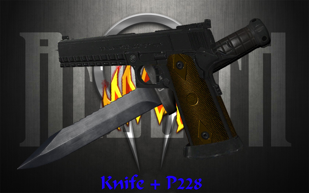 Модель ножа и пистолет P228 для css - Скачать