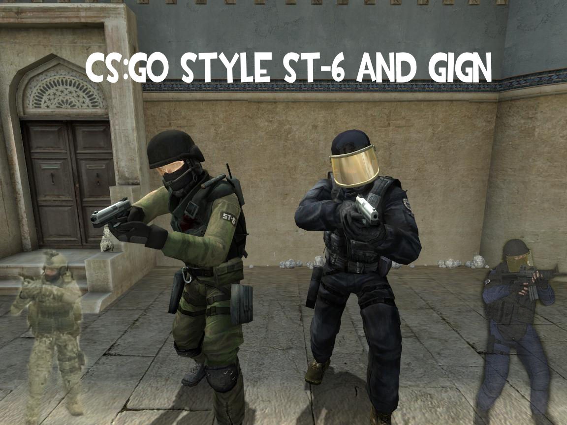 Скины ST-6 и GIGN для css (CS:GO Style) - Скачать